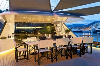 Sailing Yacht Infinity -  Al fresco dining